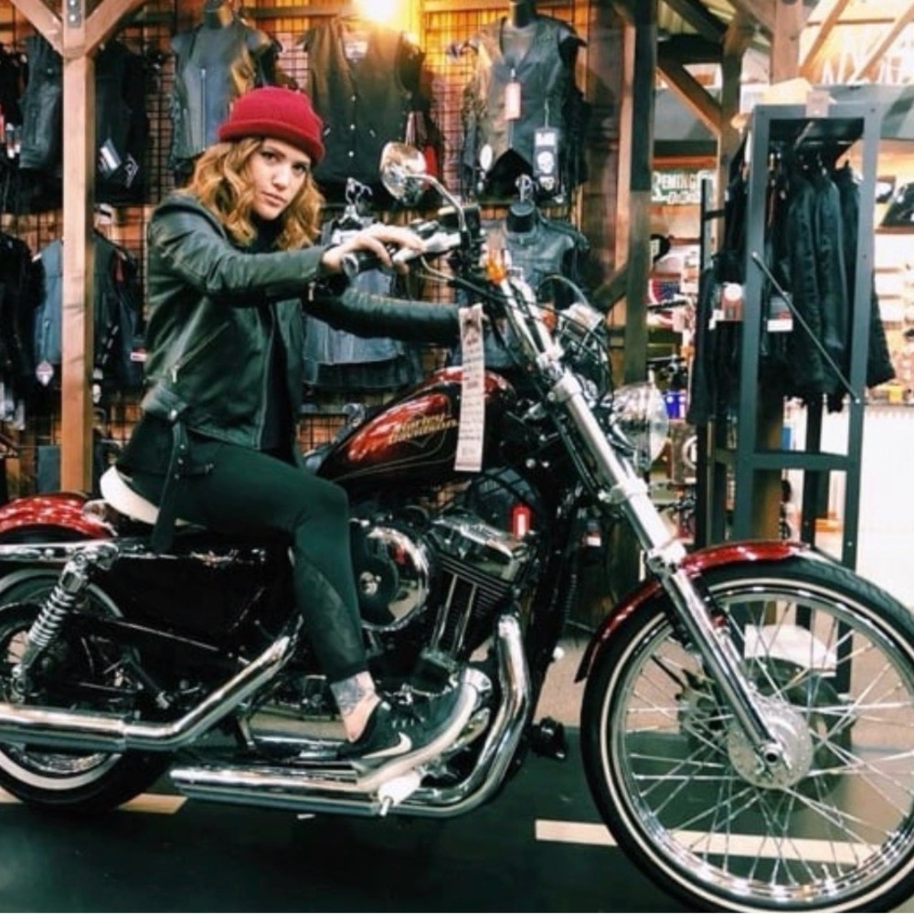 Women's Black Leather Jacket